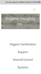 Mobile Screenshot of organicinsights.com